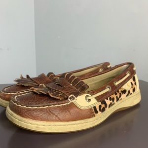 Sperry Top-Sider leopard print loafers US8